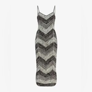 NWT PROENZA SCHOULER WHITE LABEL
Chevron Silk Blend Midi Dress [S]